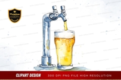 Pouring beer clipart png Product Image 1