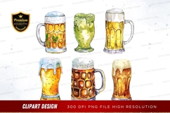 Collection of beer mugs clipart png Product Image 1