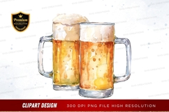 Two mugs of beer clipart png Product Image 1