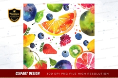 Vibrant fruit collection clipart png Product Image 1