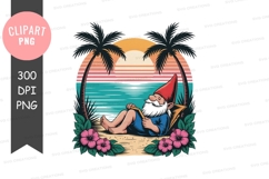 Relaxing gnome at the beach Product Image 1