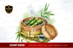 Steamed bamboo shoots clipart png Product Image 1