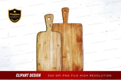 Wooden cutting boards clipart png Product Image 1