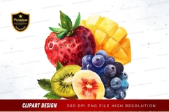 Assorted fruits clipart png Product Image 1