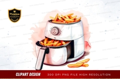 Air fryer with french fries Product Image 1