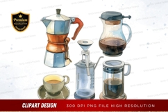 Coffee brewing methods clipart png Product Image 1