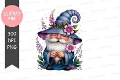 Whimsical wizard clipart png Product Image 1