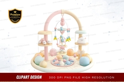 Colorful baby activity center clipart png Product Image 1