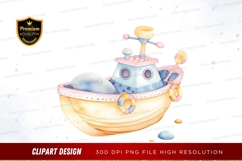 Playful boat clipart png Product Image 1
