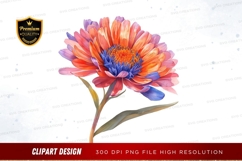 Brightly colored flower clipart png Product Image 1