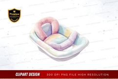 Inflatable baby bathtub clipart png Product Image 1