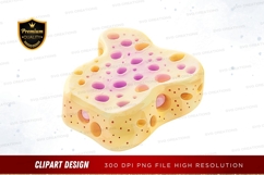 Colorful swiss cheese clipart png Product Image 1