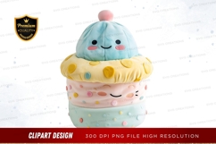 Stacked ice cream clip art png Product Image 1