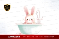 Bunny taking a bath Product Image 1