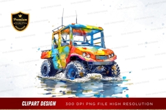 Vibrant off-road vehicle clipart png Product Image 1
