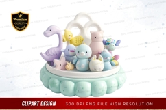 Whimsical bath time clipart png Product Image 1