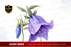 Purple bellflower clipart png Product Image 1