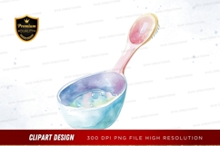 Watercolor ladle with water Product Image 1