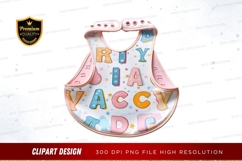 Colorful alphabet bib clipart png Product Image 1