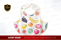 Colorful fruit pattern bib Product Image 1