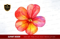 Vibrant flower clipart png Product Image 1