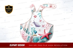 Under the sea bib clipart png Product Image 1