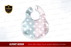 Polka dot bib clipart png Product Image 1