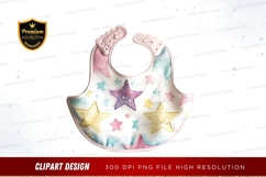 Starry night bib clipart png Product Image 1