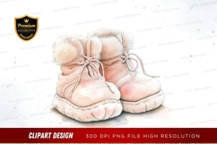Pink winter boots clipart png Product Image 1