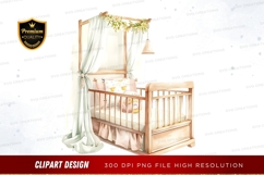Enchanted nursery crib clipart png Product Image 1