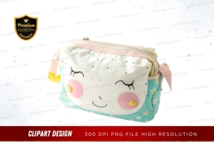 Cute unicorn crossbody bag clipart png Product Image 1