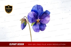 Blue flower clipart png Product Image 1