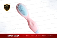 Pink hair brush clipart png Product Image 1
