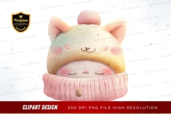 Cozy cat clipart png Product Image 1