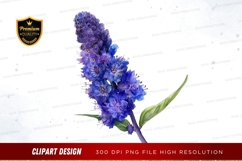 Blue flower clipart png Product Image 1
