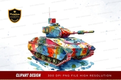 Colorful tank clipart png Product Image 1