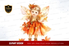 Autumn fairy clipart png Product Image 1