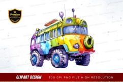 Colorful monster truck clipart png Product Image 1