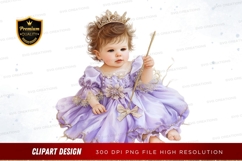 Princess baby girl clipart png Product Image 1