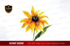 Bright yellow flower clipart png Product Image 1