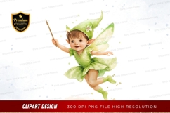 Fairy with wand clipart png Product Image 1