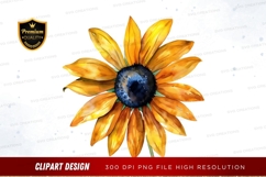 Vibrant sunflower clipart png Product Image 1