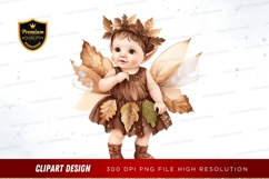 Autumn fairy clip art Product Image 1