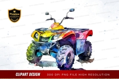 Colorful off-road atv clipart png Product Image 1