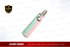 Pastel colored lighter clipart png Product Image 1