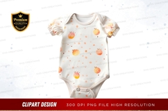 Baby onesie with fruit clipart png Product Image 1