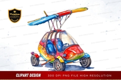 Colorful helicopter car clipart png Product Image 1