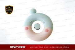 Cute donut clipart png Product Image 1