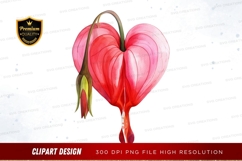 Heart-shaped flower clipart png Product Image 1