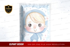 Cute baby in winter clothes clipart png Product Image 1